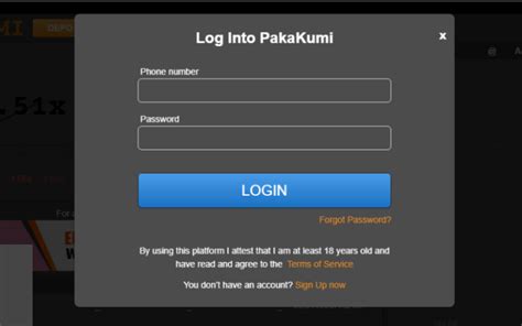 play pakakumi login